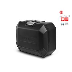 Kompletní sada bočních černých hliníkových kufrů SHAD TERRA BLACK 36L/47L , včetně montážní sady SHAD BMW F 650 GS/ F 700 GS/ F 800 GS