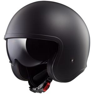 Casco de moto abierto LS2 OF599 Spitfire negro mate
