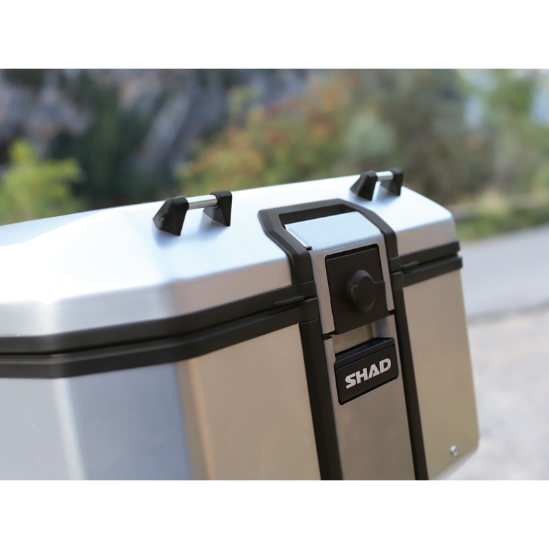 Kompletní sada hliníkových kufrů SHAD TERRA, 37L topcase   36L/47L boční kufry, včetně montážní sady a plotny SHAD Aprilia Tuareg 660