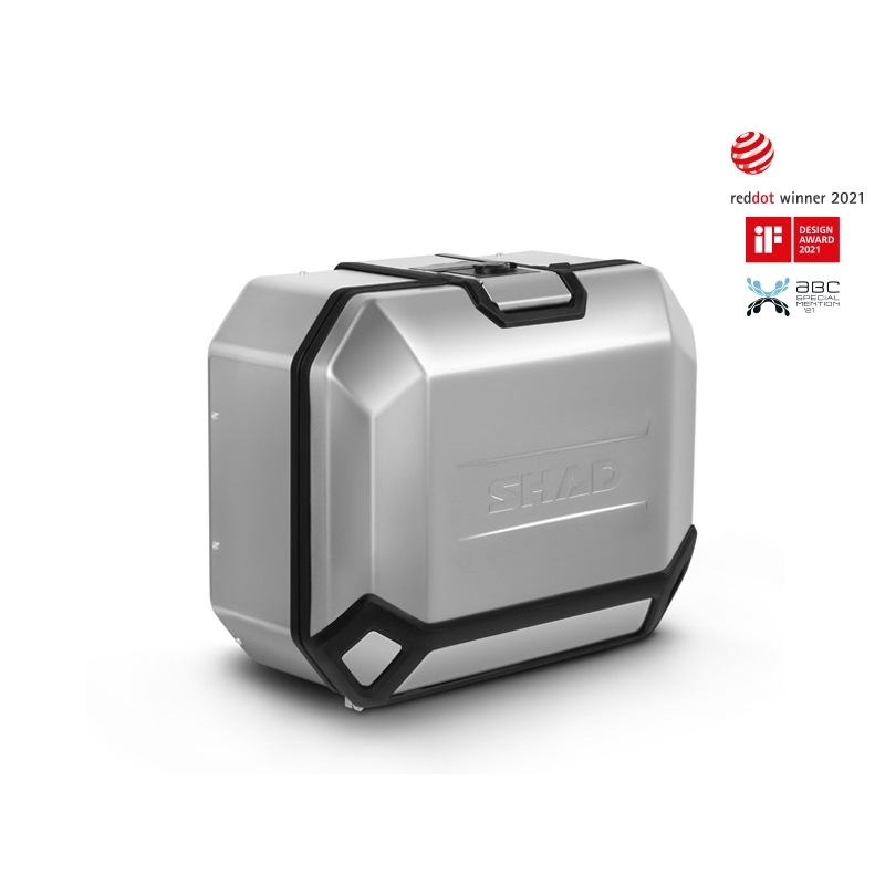 Kompletní sada hliníkových kufrů SHAD TERRA, 55L topcase 36L/47L boční kufry, včetně montážní sady a plotny SHAD Aprilia Tuareg 660
