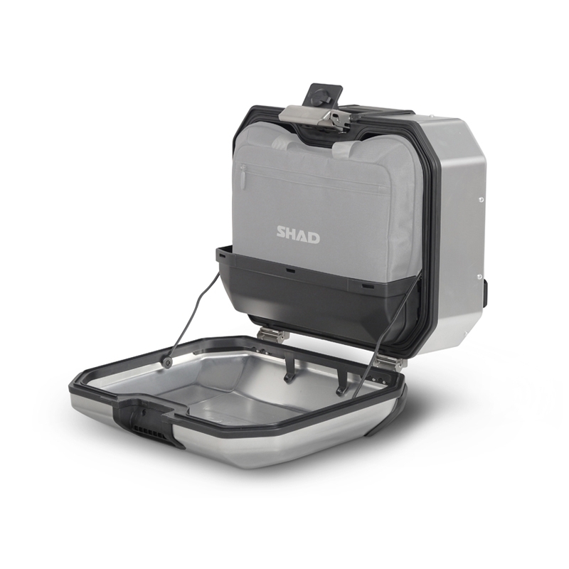 Kompletní sada hliníkových kufrů SHAD TERRA, 55L topcase 36L/47L boční kufry, včetně montážní sady a plotny SHAD Aprilia Tuareg 660