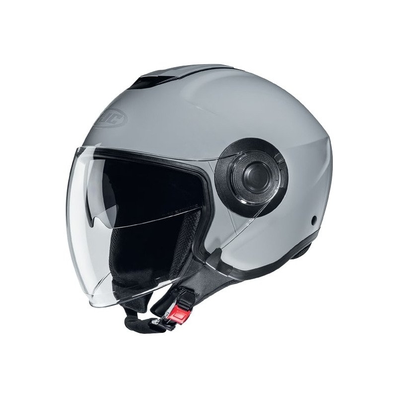 Casco de moto abierto HJC i40N Gris sólido
