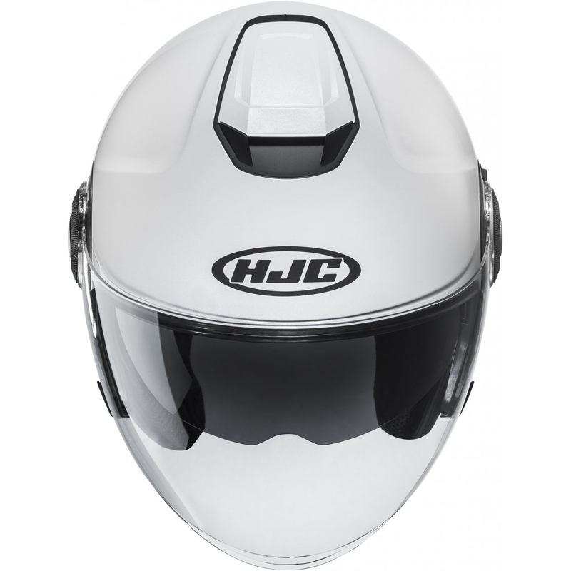 Casco de moto abierto HJC i40N Solid blanco perla