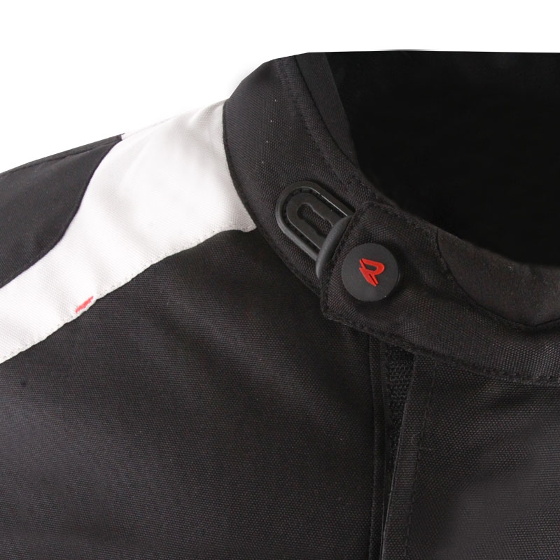 Chaqueta de moto Street Racer Hilax negro-gris-rojo