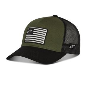 Gorra Alpinestars Flag Snap verde-negro