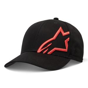 Gorra Alpinestars Corp Snap 2 negro-rojo fluo