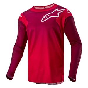 Camiseta de motocross Alpinestars Racer Hoen en rojo carmesí