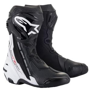 Botas de moto Alpinestars Supertech R negro-blanco