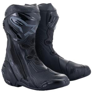 Botas de Moto Alpinestars Supertech R 2024 Negro-Negro