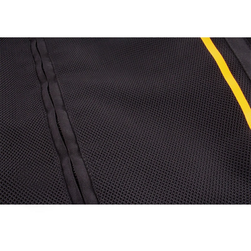 Chaqueta de moto Street Racer Flex Air negro-naranja