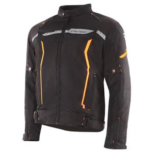 Chaqueta de moto Street Racer Flex negro-naranja