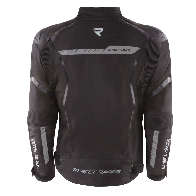Chaqueta de moto Street Racer Flex EVO negra