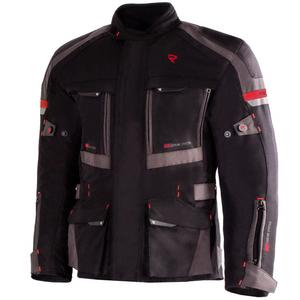 Chaqueta de moto Street Racer Rocket negro-gris-rojo