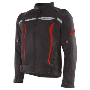 Chaqueta de moto Street Racer Flex EVO negra y roja