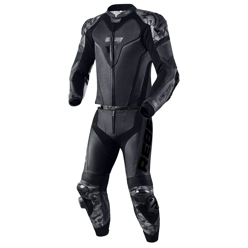 Mono de moto Rebelhorn Rebel negro-negro liquidación