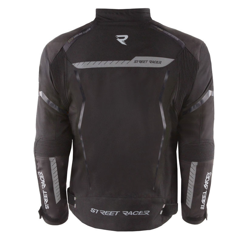 Chaqueta de moto Street Racer Flex Negra