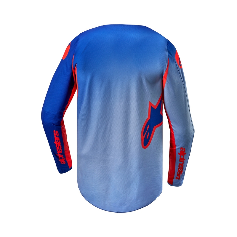 Camiseta motocross Alpinestars Fluid Lucent 2024 azul-naranja