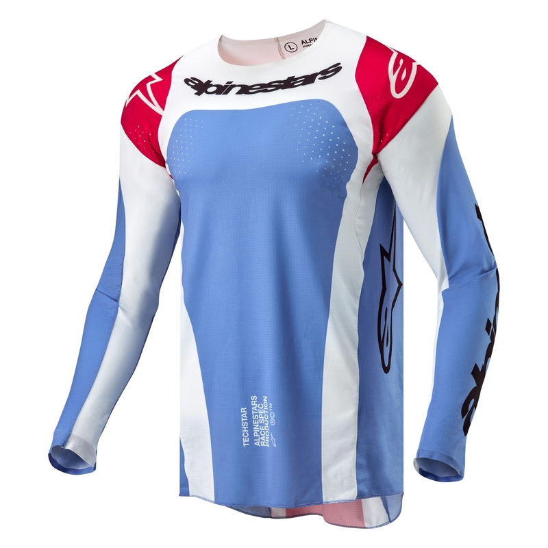Camiseta de motocross Alpinestars Techstar Ocuri azul-blanco-rojo