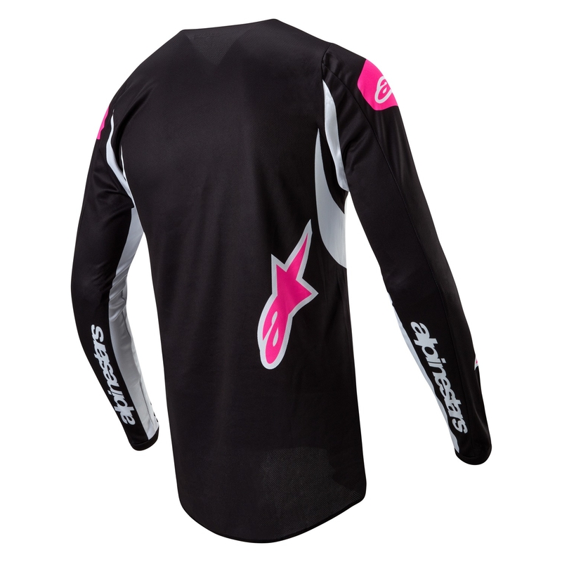 Maillot Motocross Alpinestars Stella Fluid 2024 Mujer Negro y Blanco