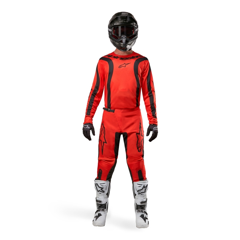 Pantalones motocross Alpinestars Fluid Lurv 2024 naranja-negro