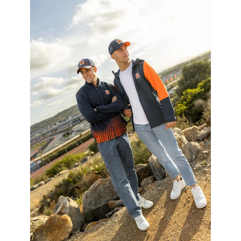 Chaqueta KTM Apex Softshell azul-naranja liquidación