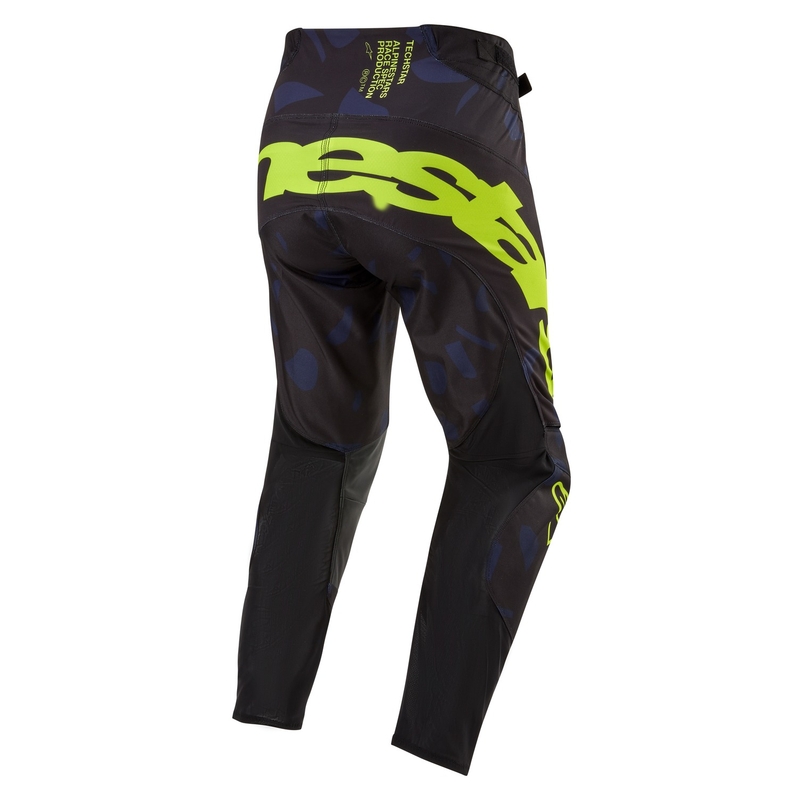 Pantalones de motocross Alpinestars Techstar Rantera negro-azul-amarillo fluorescente