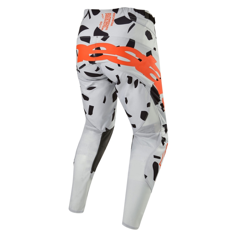 Pantalones de motocross Alpinestars Techstar Rantera gris-naranja-negro