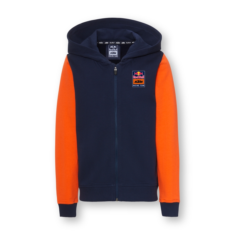 Capucha infantil KTM Apex Zip azul-naranja liquidación