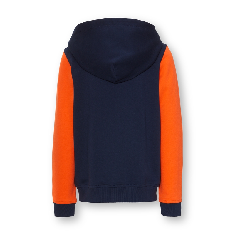 Capucha infantil KTM Apex Zip azul-naranja liquidación