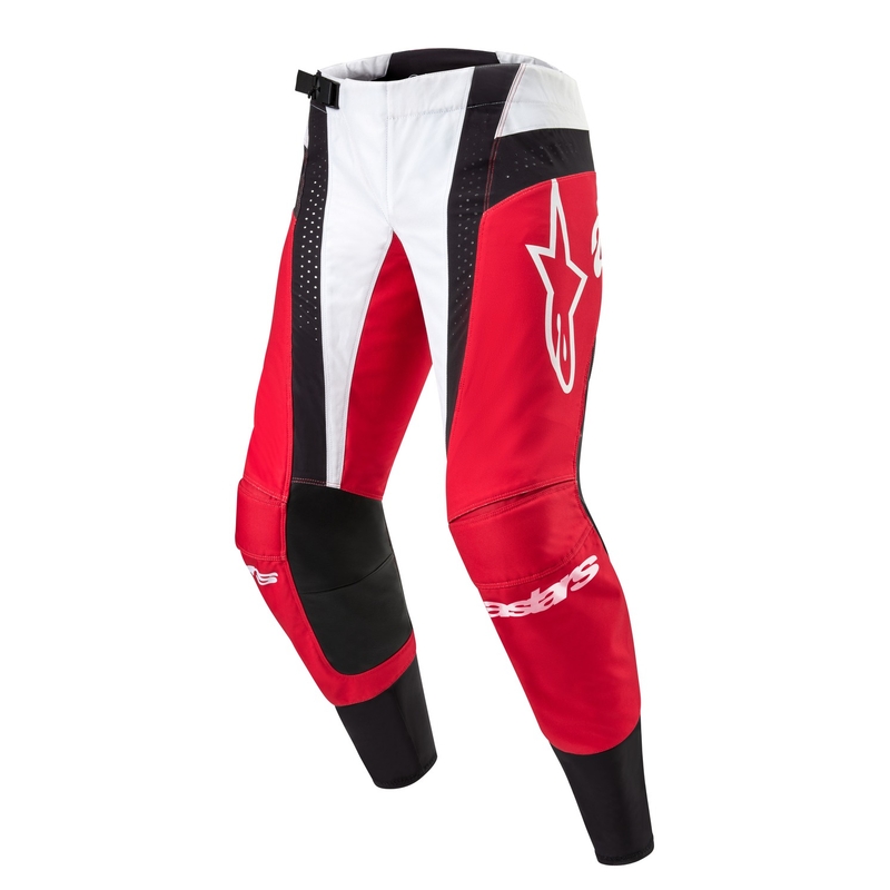 Pantalones de motocross Alpinestars Techstar Ocuri en rojo, blanco y negro