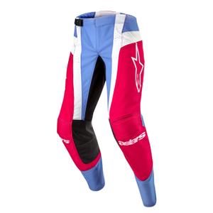 Pantalones de motocross Alpinestars Techstar Ocuri 2024 azul claro-blanco-rojo