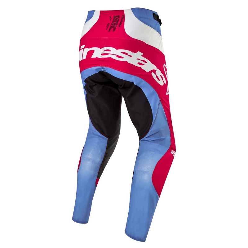 Pantalones de motocross Alpinestars Techstar Ocuri 2024 azul claro-blanco-rojo