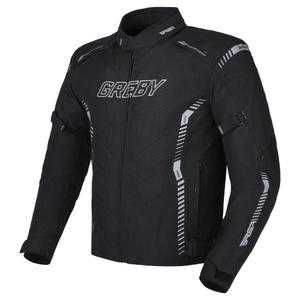 Chaqueta de moto RSA Greby 2 negra, gris y blanca