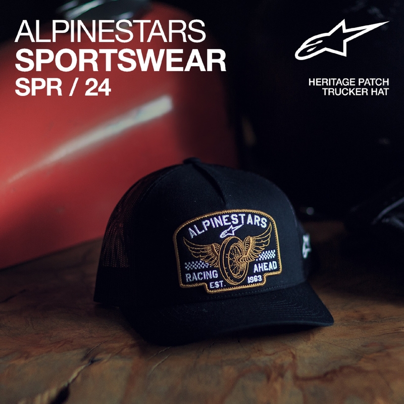 Gorra Alpinestars Heritage Patcher negro-negro