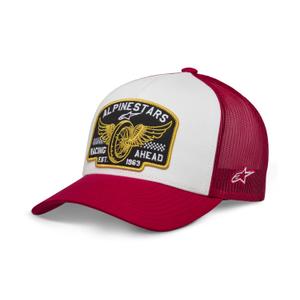 Gorra Alpinestars Heritage Patcher blanco-rojo