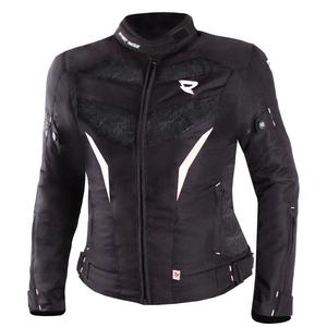 Chaqueta de moto para mujer Street Racer Rose Black and White