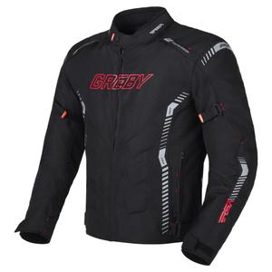 Chaqueta de moto RSA Greby 2 negra-gris-roja