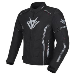 Chaqueta de moto RSA Rider negro-gris-rojo