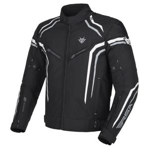 Chaqueta de moto RSA Compact 2 negro-gris-blanco