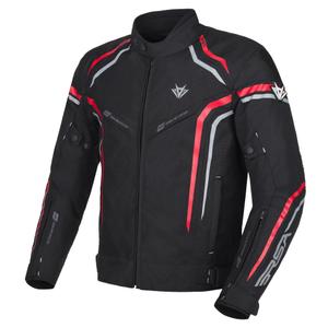 Chaqueta de moto RSA Compact 2 negra-gris-roja