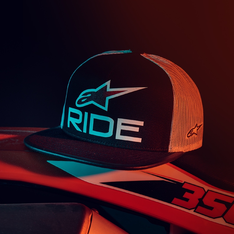 Gorra Alpinestars Ride 4.0 ER negro-blanco-rojo
