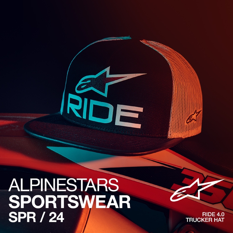 Gorra Alpinestars Ride 4.0 ER negro-blanco-rojo