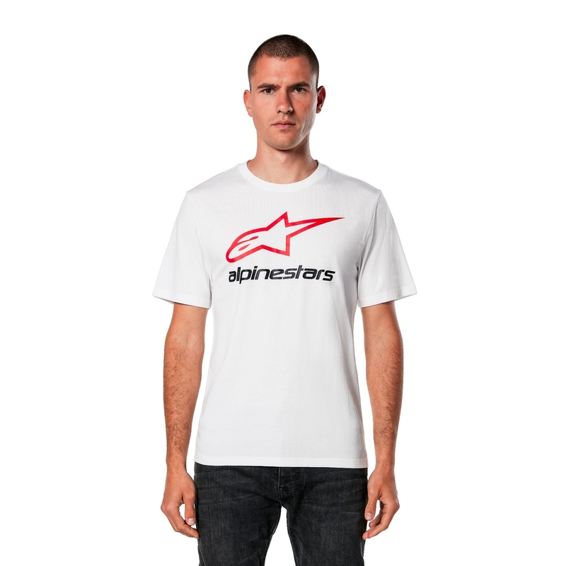 Camiseta Alpinestars Always 2.0 CSF blanco-rojo-negro