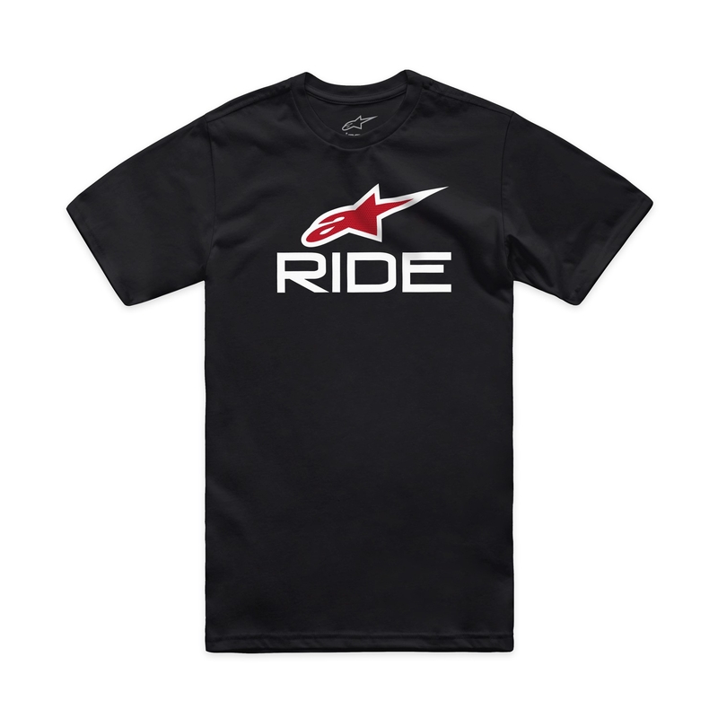 Camiseta Alpinestars Ride 4.0 CSF negro-blanco-rojo