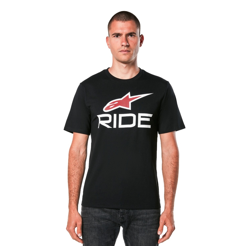 Camiseta Alpinestars Ride 4.0 CSF negro-blanco-rojo