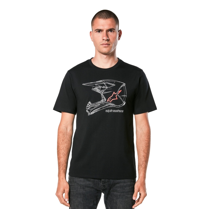 Camiseta Alpinestars MX Casco CSF negro