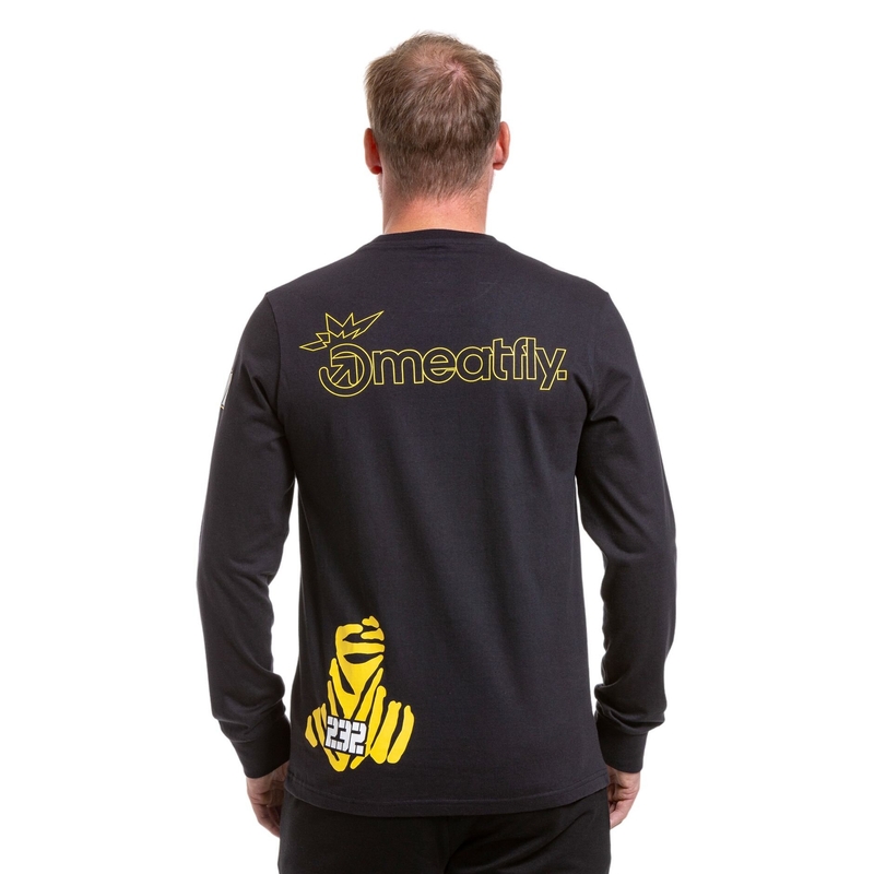 Camiseta de manga larga Meatfly Dakar Bedouin negra