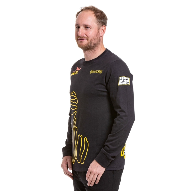 Camiseta de manga larga Meatfly Dakar Bedouin negra