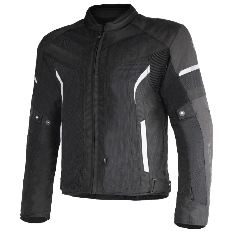 Chaqueta de moto Street Racer Evans Air Negra