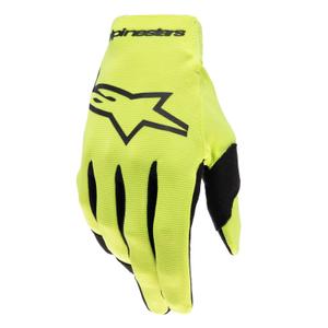 Guantes de motocross Alpinestars Radar amarillo fluorescente y negro